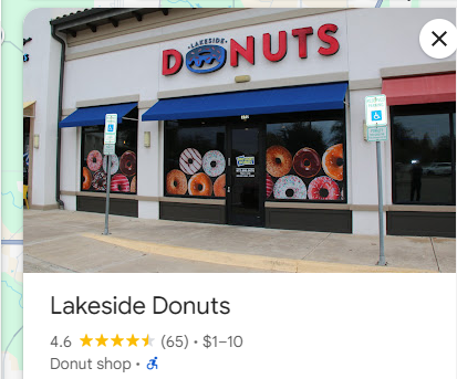 Lakeside Donuts Google